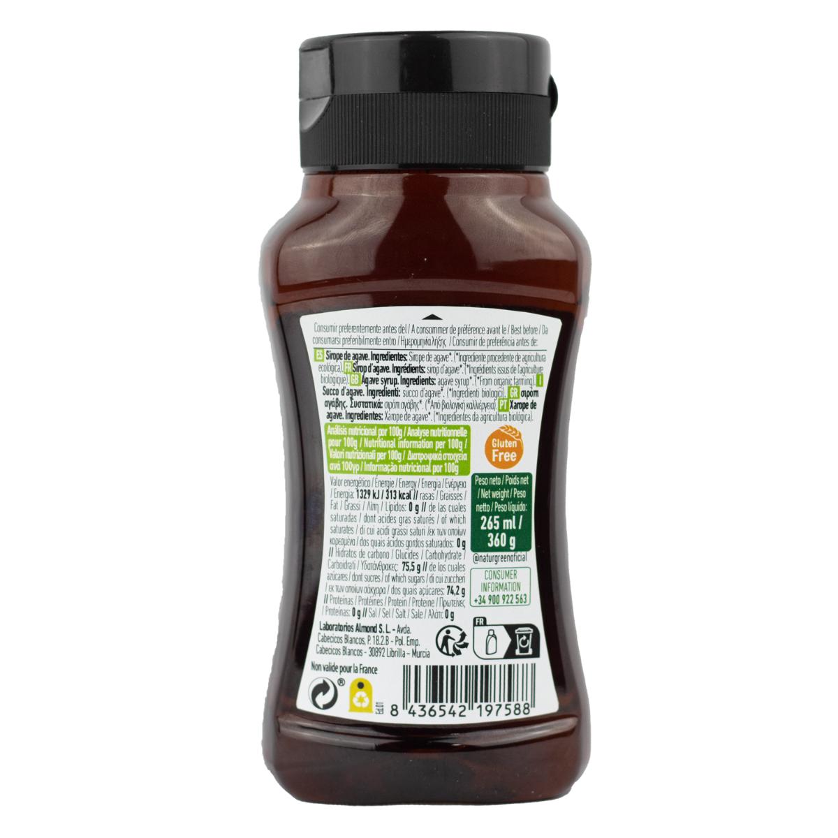 Xarope de Agave Escuro Naturgreen 258 ml / 350 g