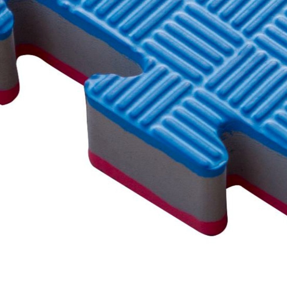 Tatami Puzzle 2,5cm 100x100cm – Alta Densidad Azul/rojo
