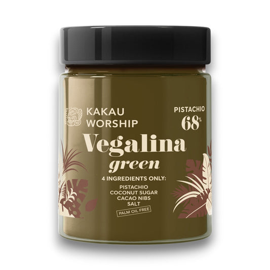 Creme de Cacau Pistácio Verde Vegalina 68% Adoração Kakau 200 g