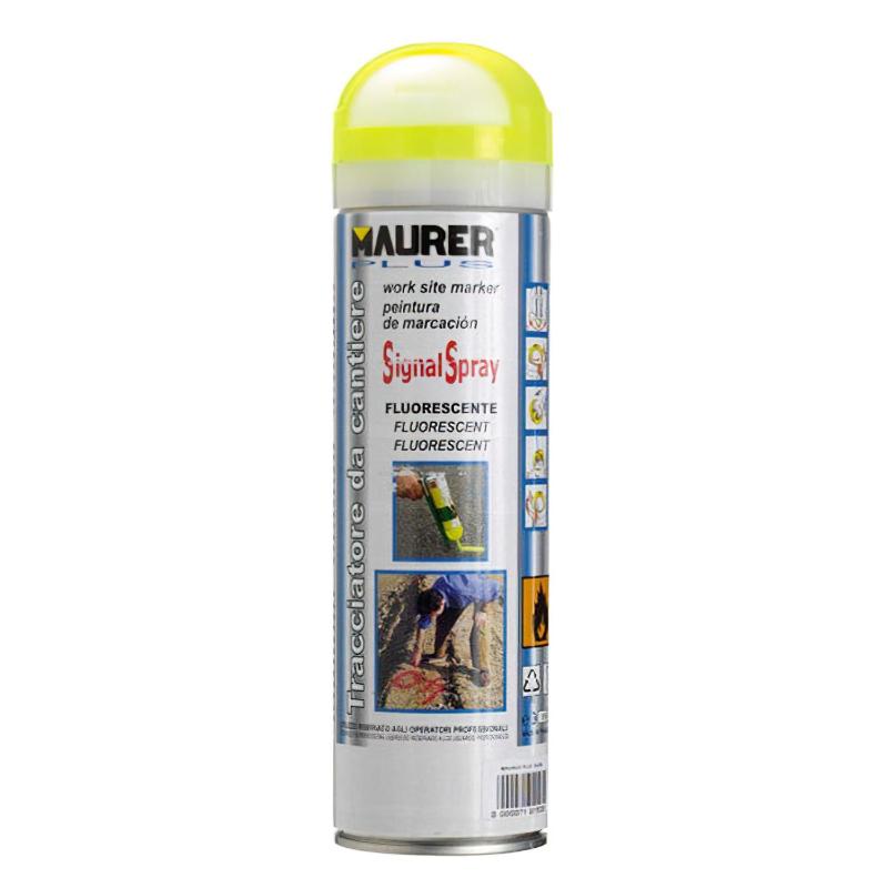 Spray Pintura Trazador Amarillo Fluoresce 500 Ml._0