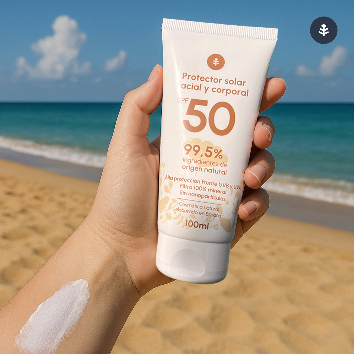 Creme Protetor Solar 100% Mineral FPS50 Planeta Huerto 100 ml