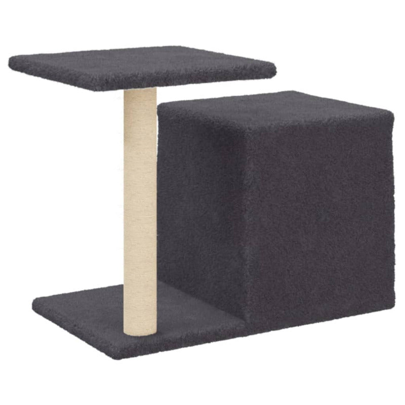 Vidaxl Rascador Para Gatos Con Postes De Sisal Gris Oscuro 50,5 Cm_5