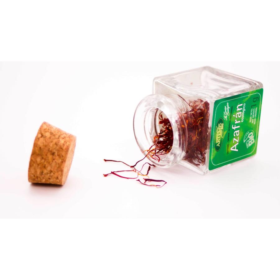 Açafrão biológico em frasco de vidro Artemisbio 1 g