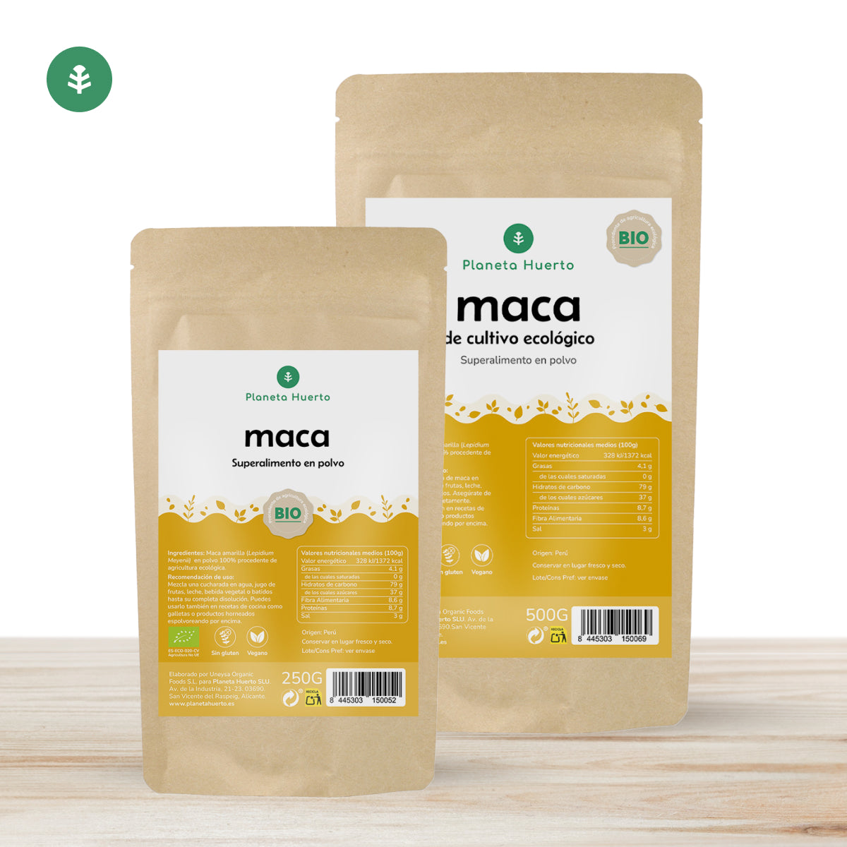 Maca em pó ECO Planeta Huerto 500 g