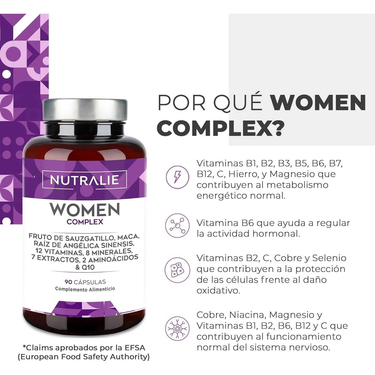 Nutralie Complex + Q10 Atividade Hormonal 90 Cápsulas