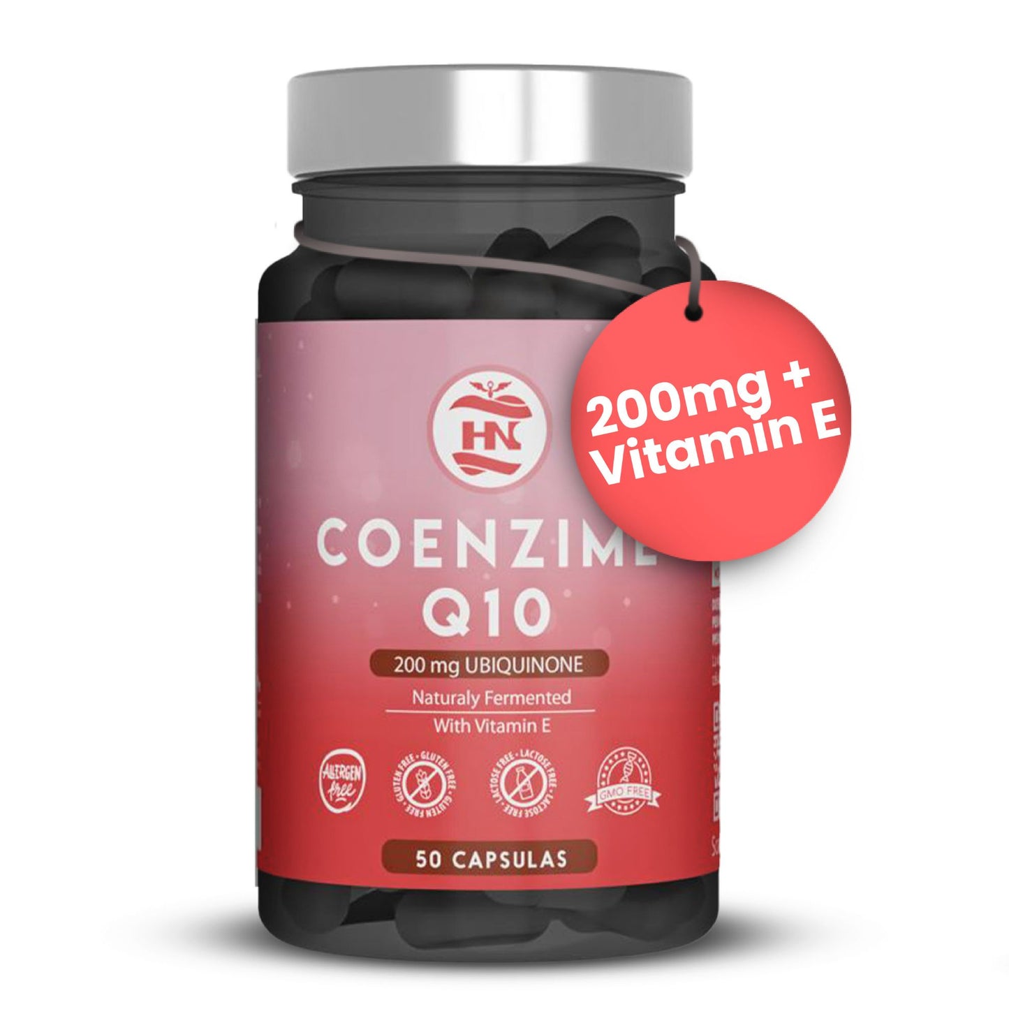 Coenzima Q10 200mg - 30 Caps - Mejora La Energía, Salud Cardiovascular Y Aumenta La Función Muscular_0
