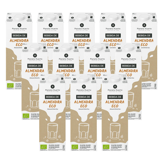 Pack de 12 Bebidas Planeta Huerto Eco Amêndoa 1L