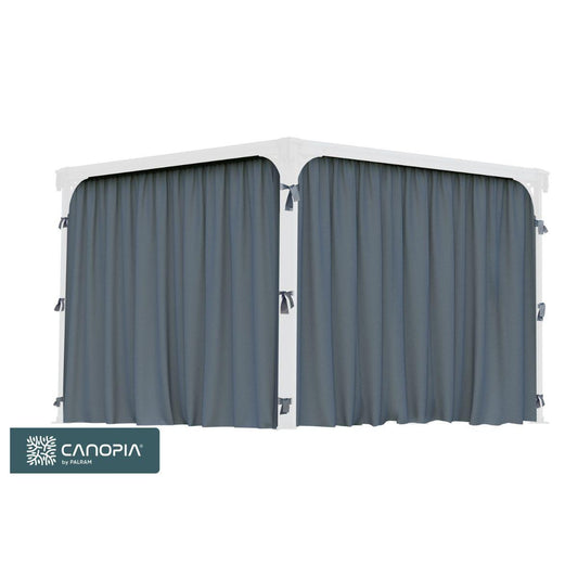 Conjunto de cortinas para gazebo gazebo Palermo 3000/3500/3600 + Milano 3000 + Martinique 3600 Canopia da Palram