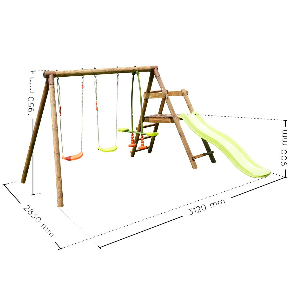 Baloiço Figue Soulet com escorrega