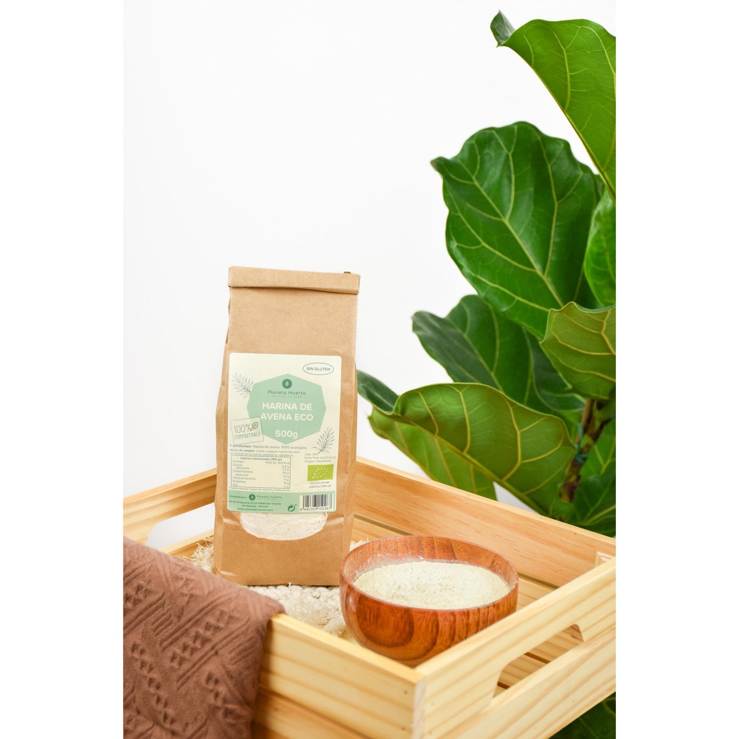 Farinha de Aveia Sem Glúten ECO Planeta Huerto 500 g