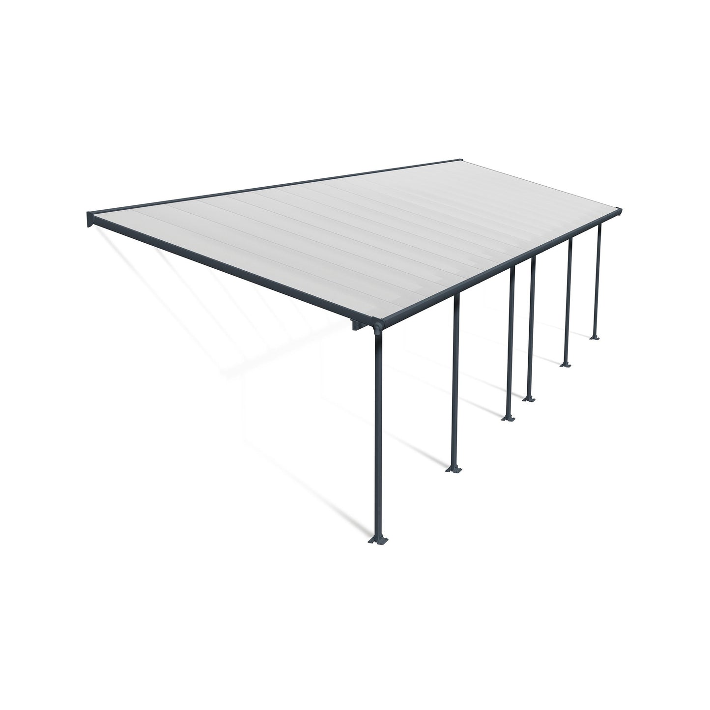 Pérgola anexa Feria 300x971 cm cinzento