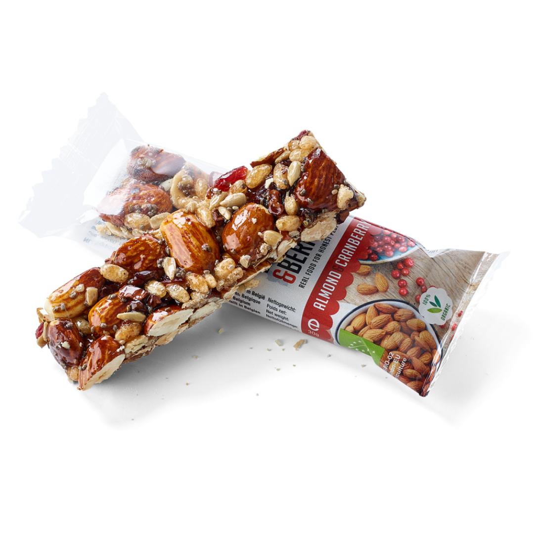 Barra de Amêndoa e Cranberry Nuts&Bries 30g