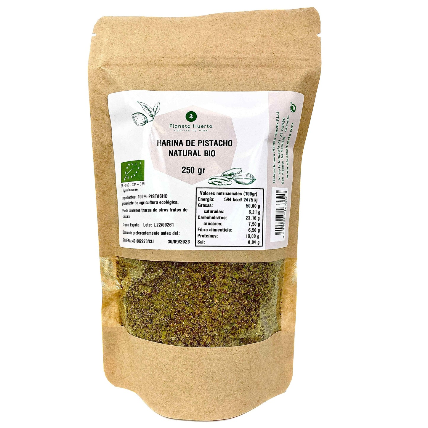 Farinha de pistácios ECO Planeta Huerto 250 g