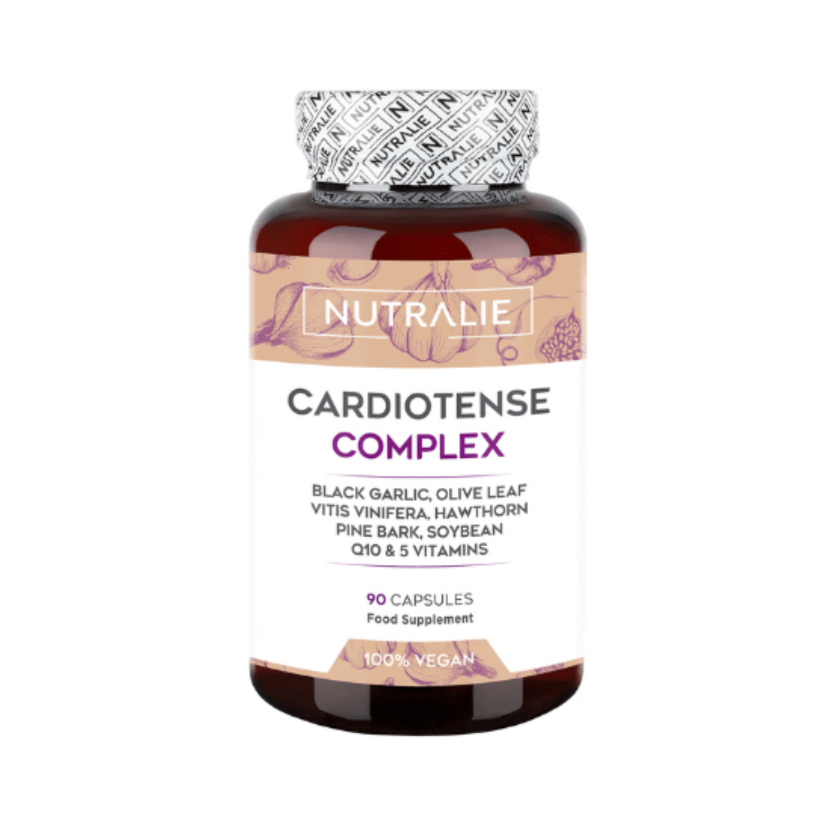 Cardiotense Complex 11250mg com Alho Negro Nutralie 90 cápsulas