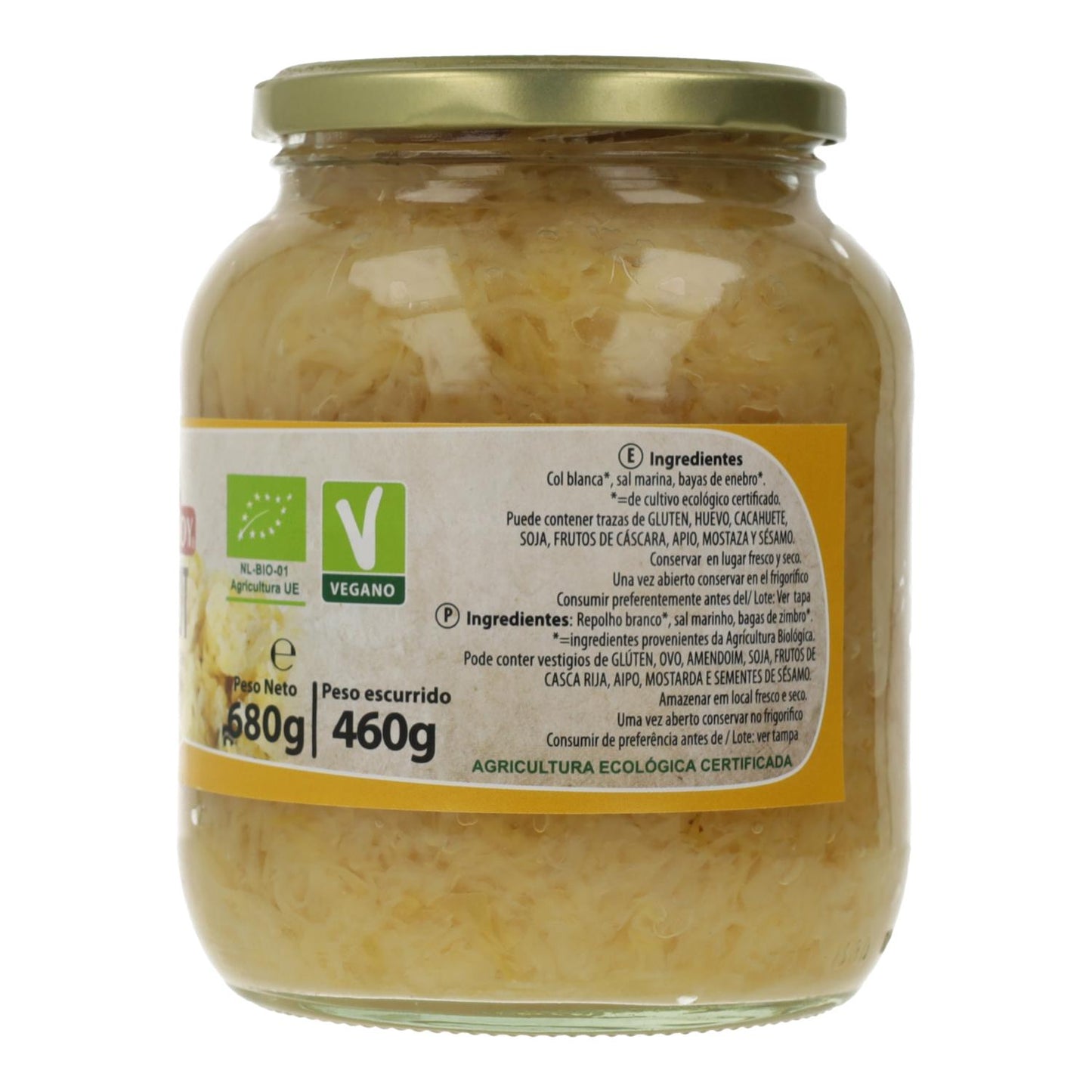 Chucrute orgânico Natursoy