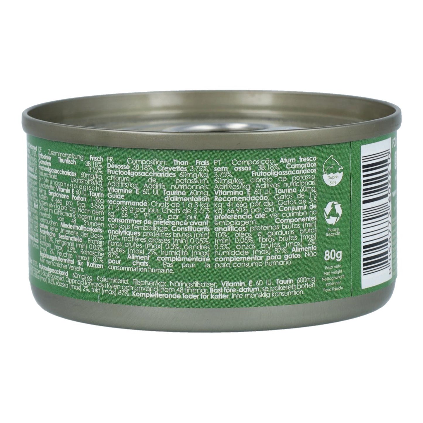 Kit Cat Can Toppers - Atum e Camarão 80g Ração húmida para gatos em gelatina