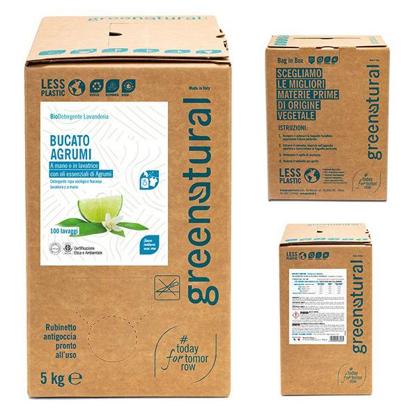 Detergente líquido para roupa Greenatural Citrus 5 Kg