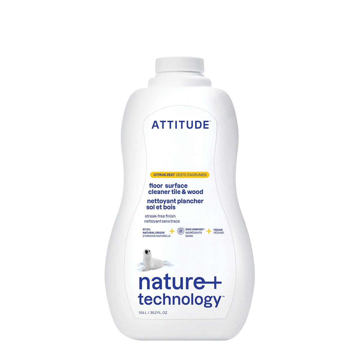 Attitude Citrus Limpador de pavimentos para parquet e grés 1 L
