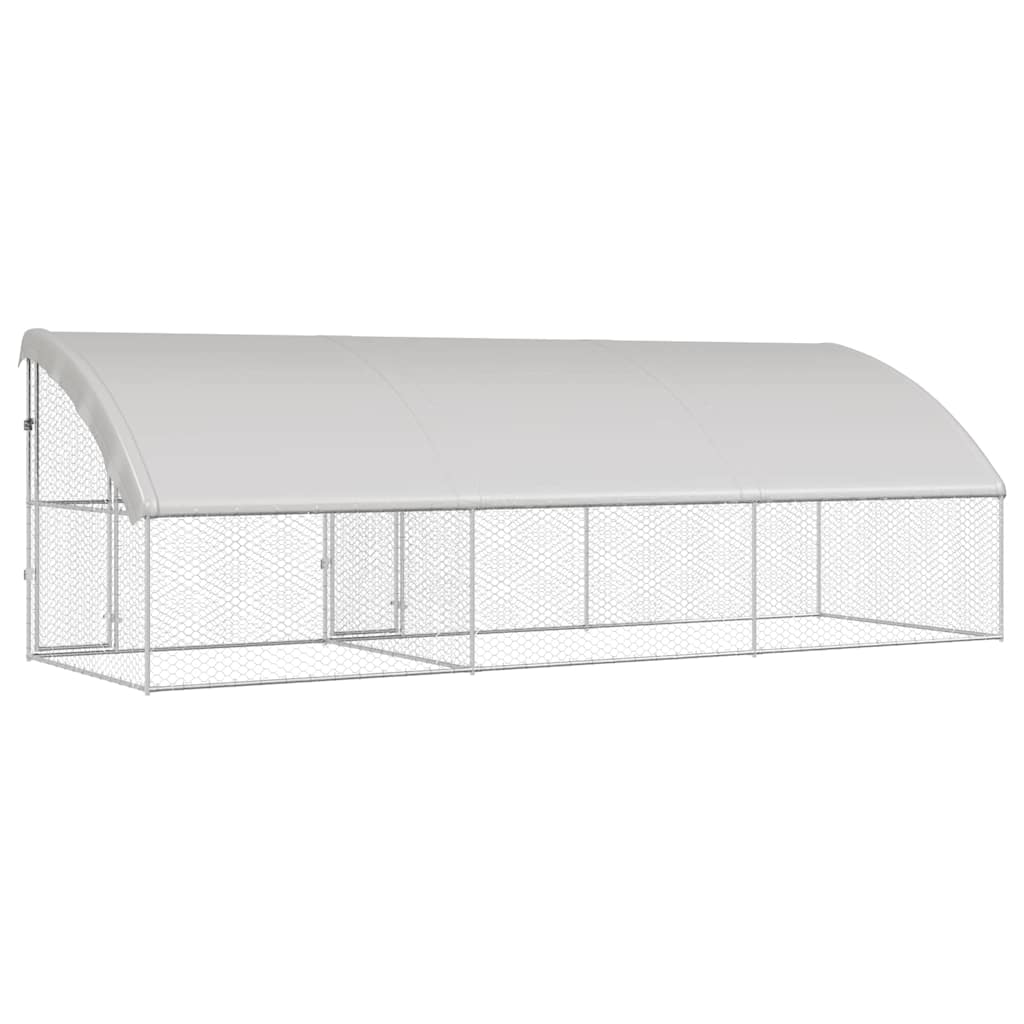 Refugio Para Perros 3 Pcs Plateado 6 X 2 X 2 M_5