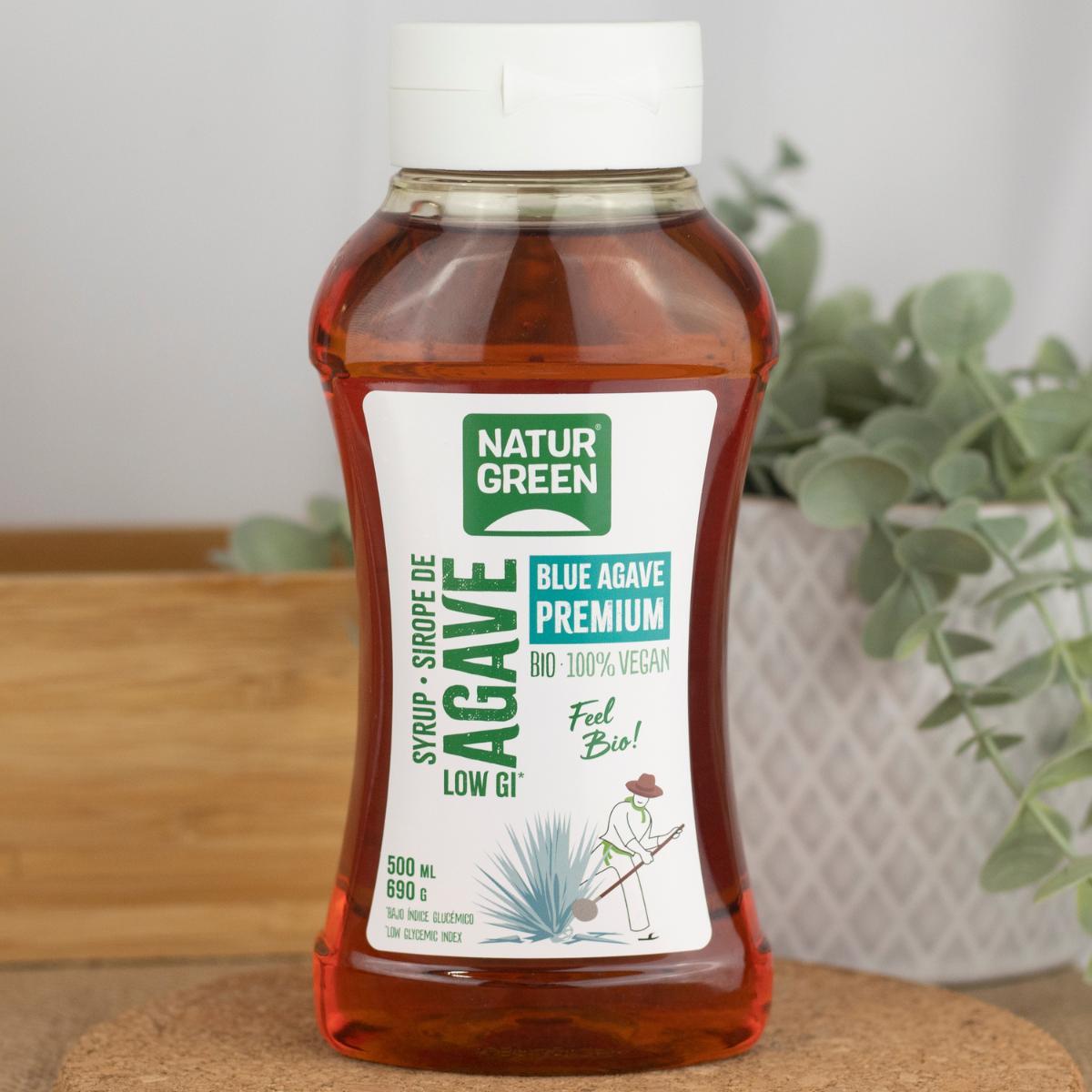 Embalagem de 2 Xaropes de Agave Naturgreen Premium, 2 unidades de 900 gr