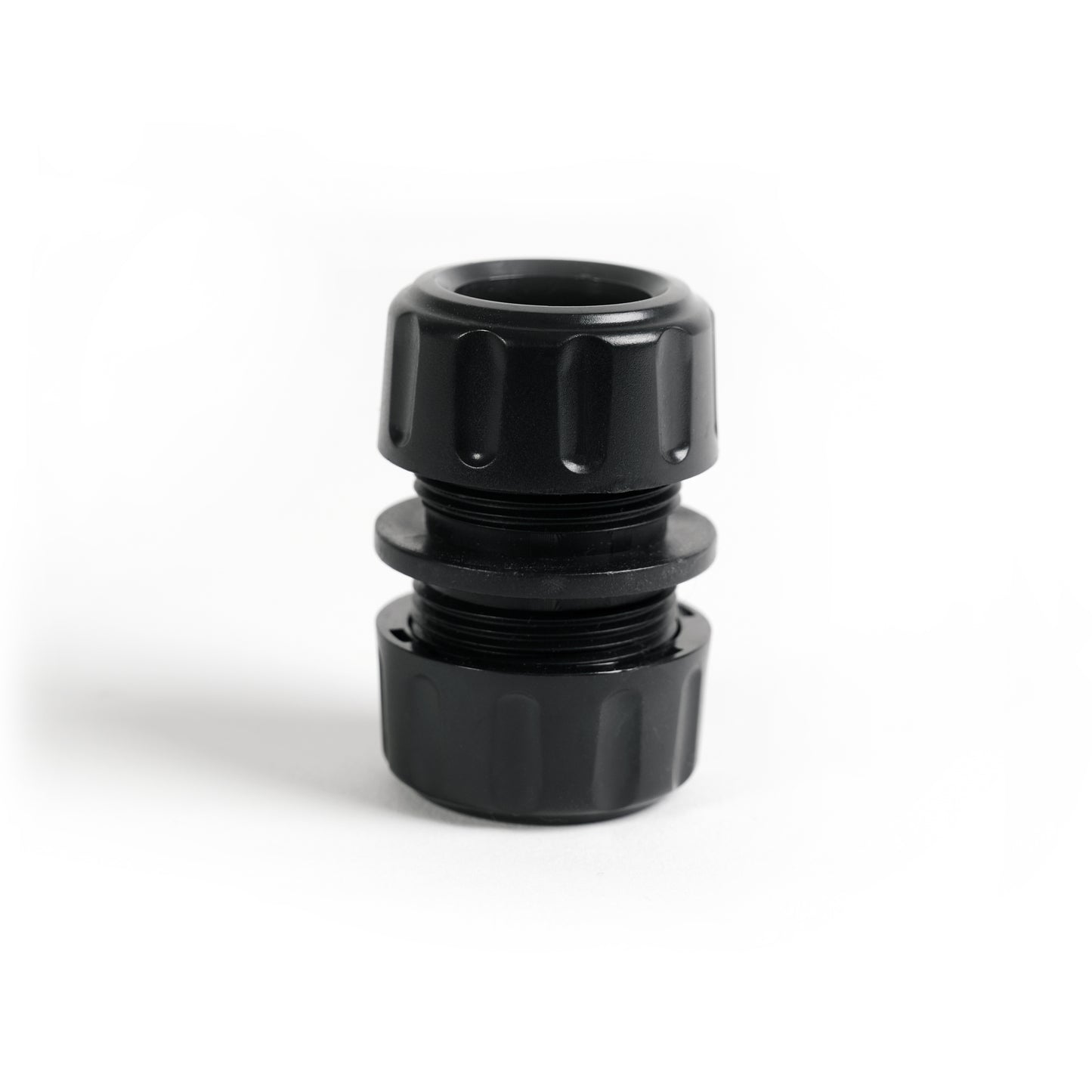 Conector De Manguera - Doble, Plástico, Negro, 5,5 X 3,5 X 3 Cm