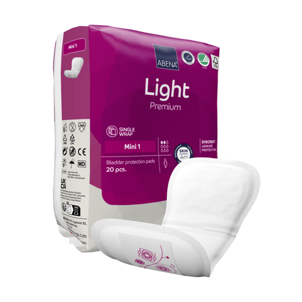 Compresas Incontinecia Light Premium Mini 1 Abena 20 uds
