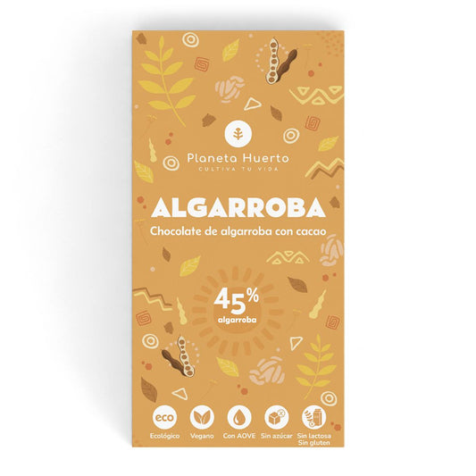 ECO Planeta Huerto comprimido de alfarroba e cacau 70 gr