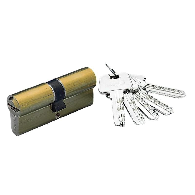 Cilindro Yale Seguridad Yl-6 35x45/r15,0 Latonado