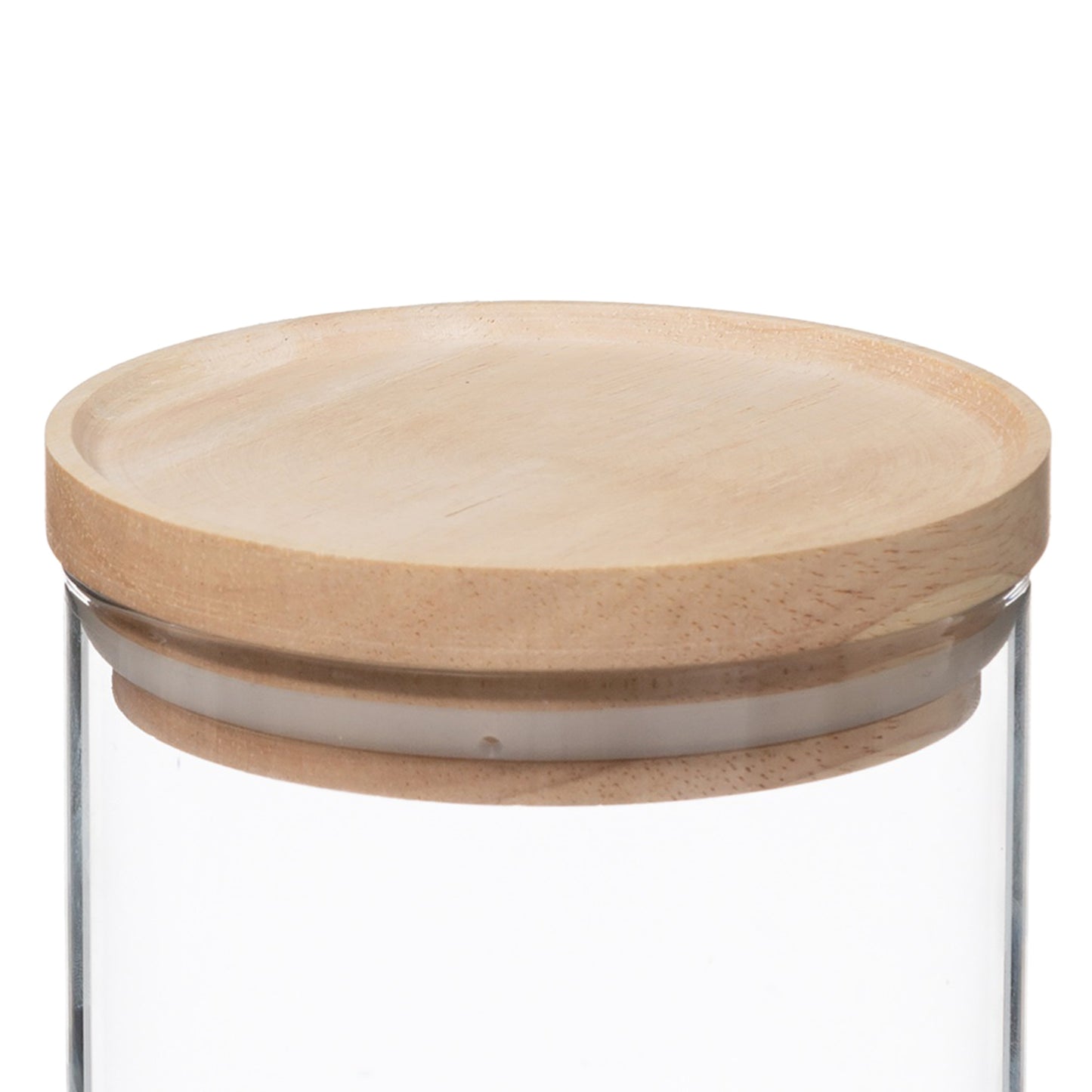 Wellhome - Tarro De Vidrio Y Madera, Cierre Hermético 600ml_4