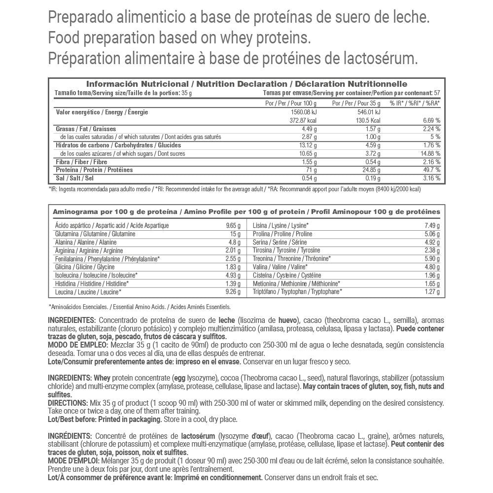 Whey Fit Nature - 2 Kg - Chocolate - Proteina Suero - Masmusculo_5