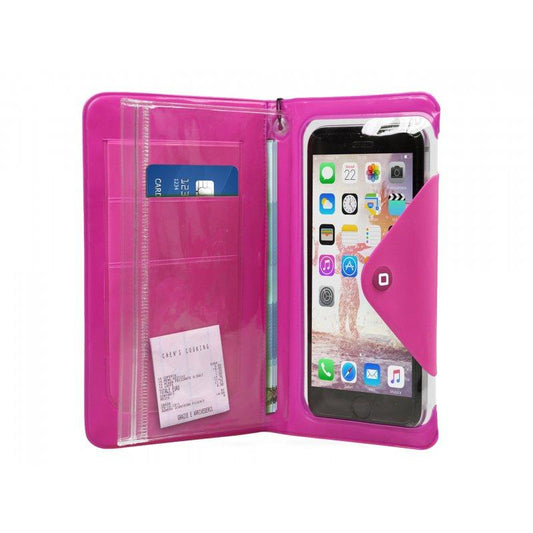 Capa impermeável estilo livro para smartphones até 5" SBS Pink