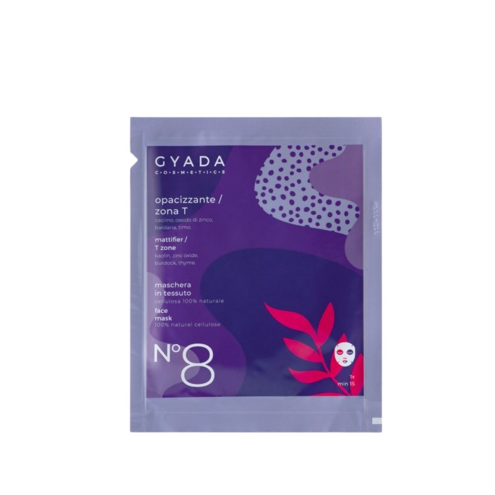 Gyada Facial Maschera In Tessuto N.8 - Opacizzante / Zona-t 15ml_1
