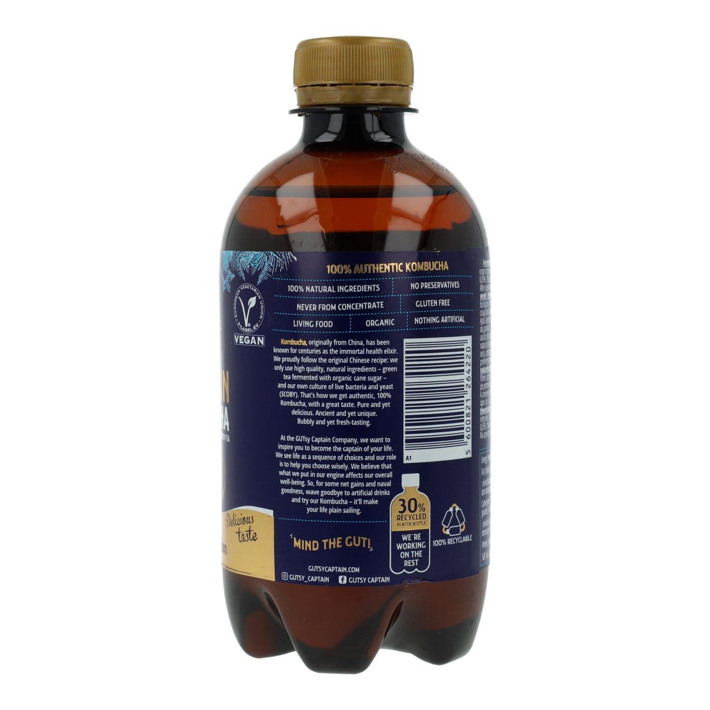Captain Kombucha Maçã e Canela "Edição de Inverno" 400 ml