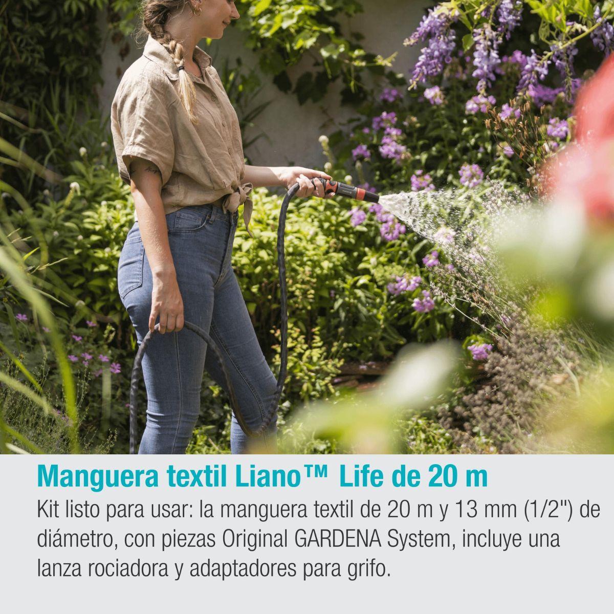 Conjunto de mangueiras Liano Life Gardena 20 m