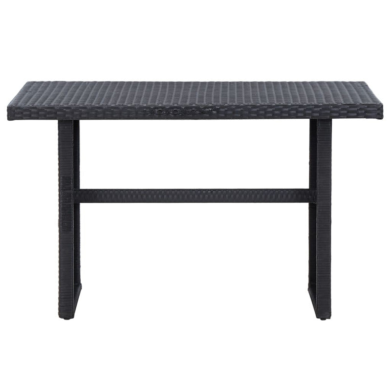 Vidaxl Set De Muebles De Jardín 3 Pzas Y Cojines Ratán Sintético Negro_5