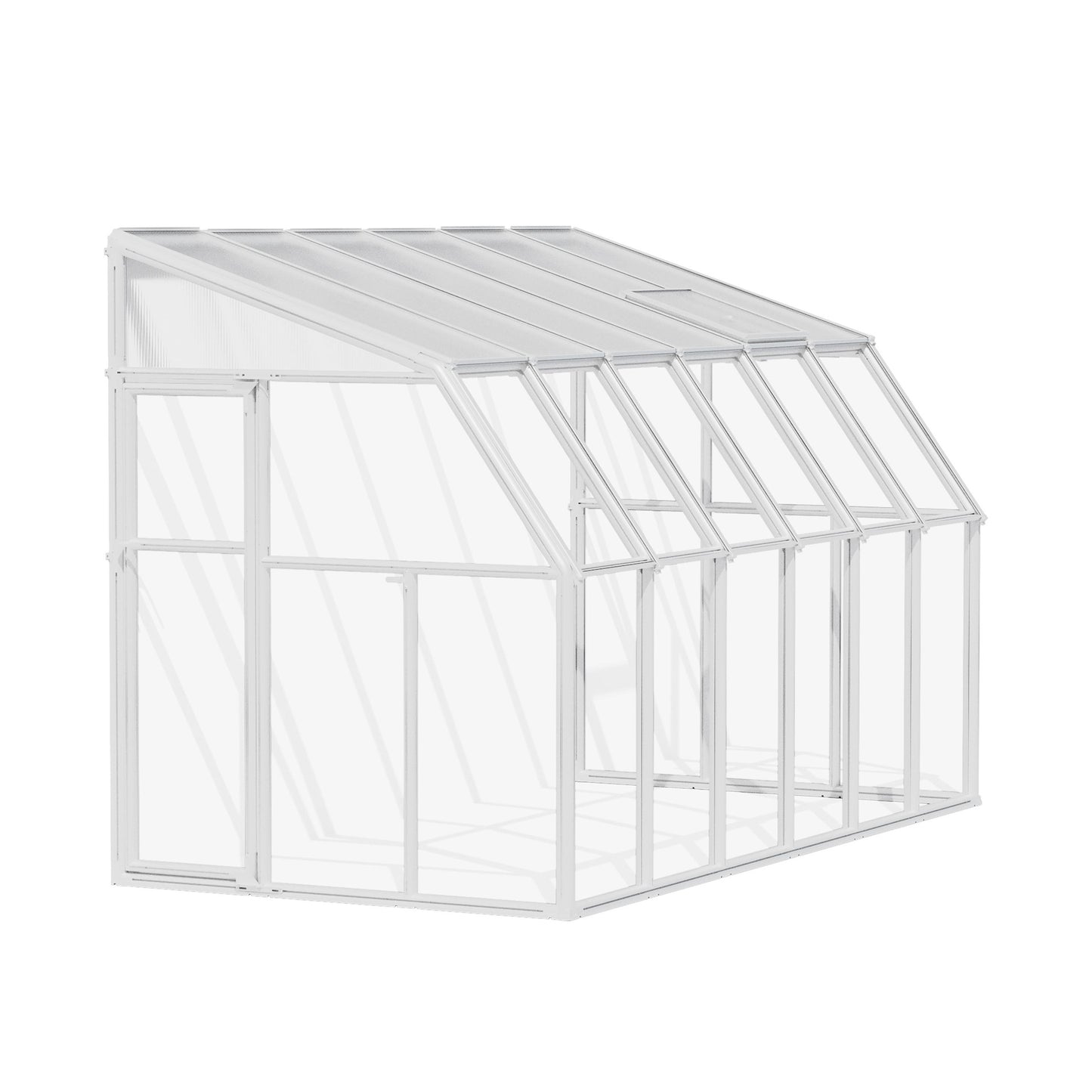 Pérgola fechada para solário 386x200 cm