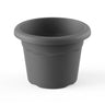 Vaso redondo terra cor antracite D 30 x 22 cm