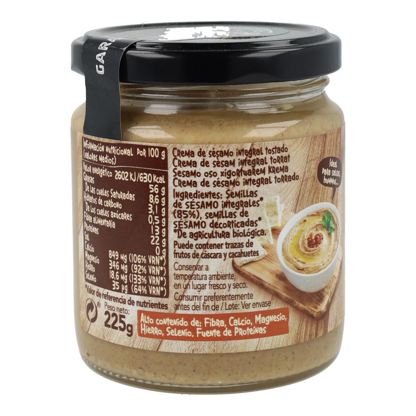 Biocop Tahini Integral Torrado sem sal 225 g