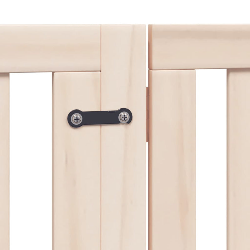 Vidaxl Puerta Para Perros Plegable 10 Paneles Madera De Álamo 800 Cm_5