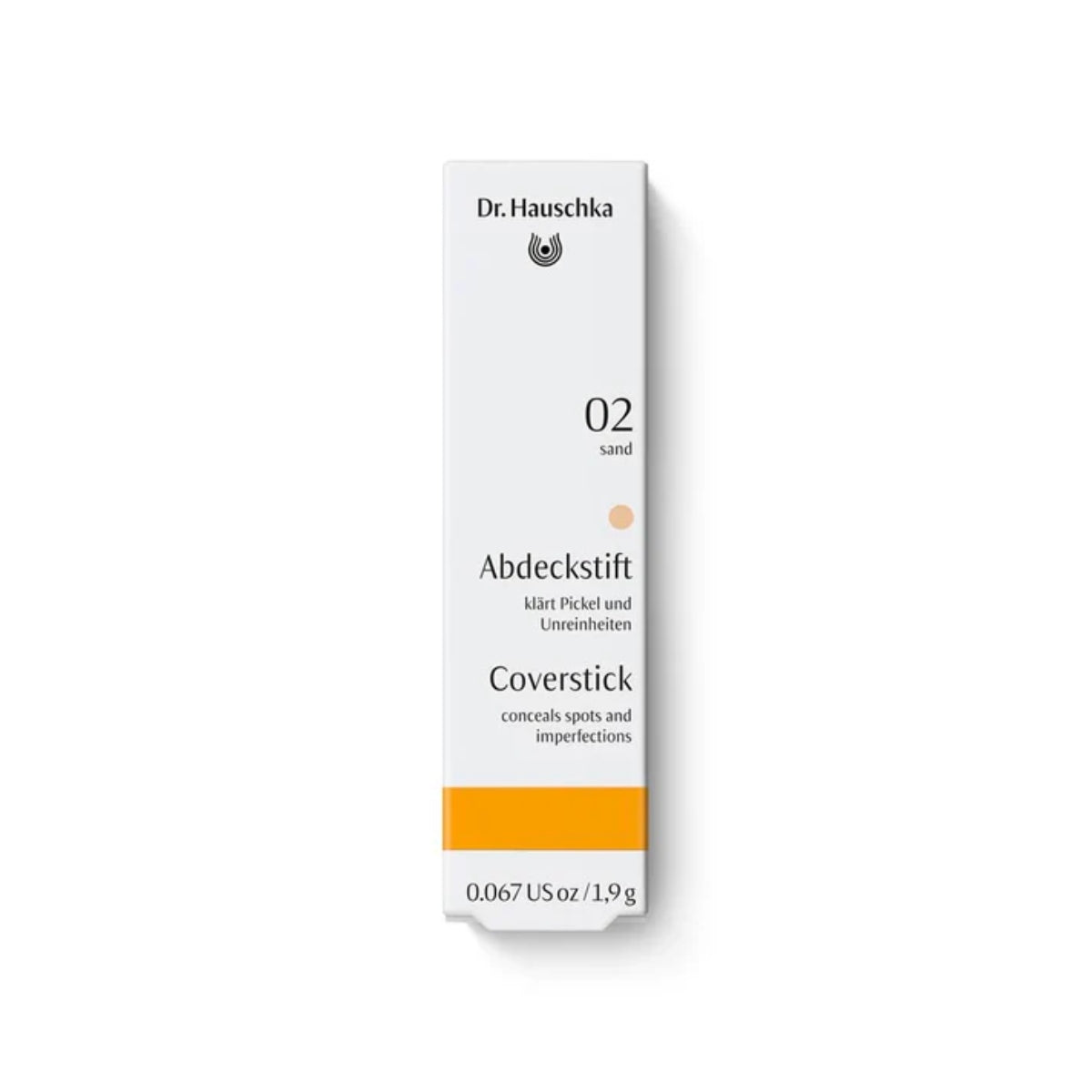 Bastão de cobertura 02 Areia, Dr Hauschka, 1,9g
