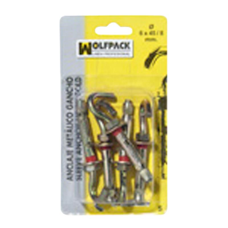 Anclaje Metálico Gancho 10x 70/12 Mm. (2 Piezas)