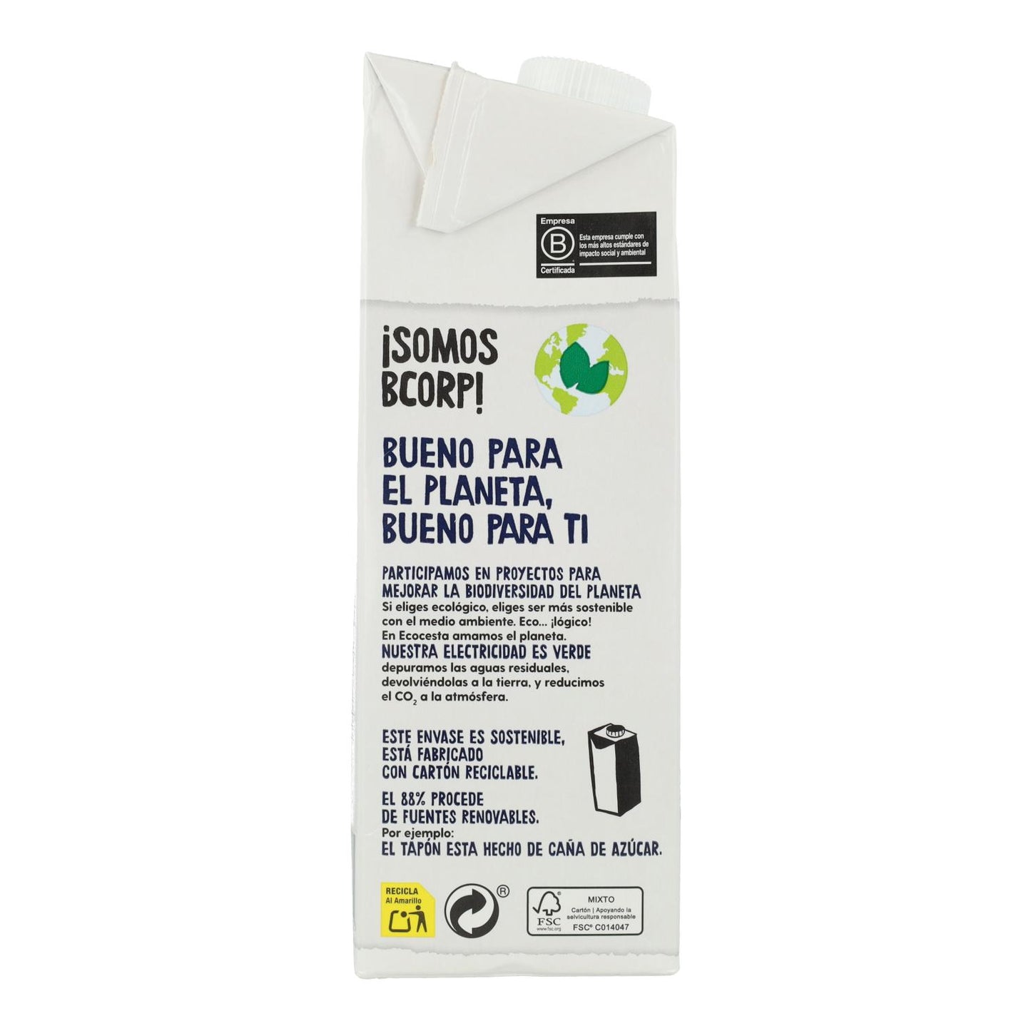 Bebida Vegetal Biológica Sabor Leve ECOCESTA 1L
