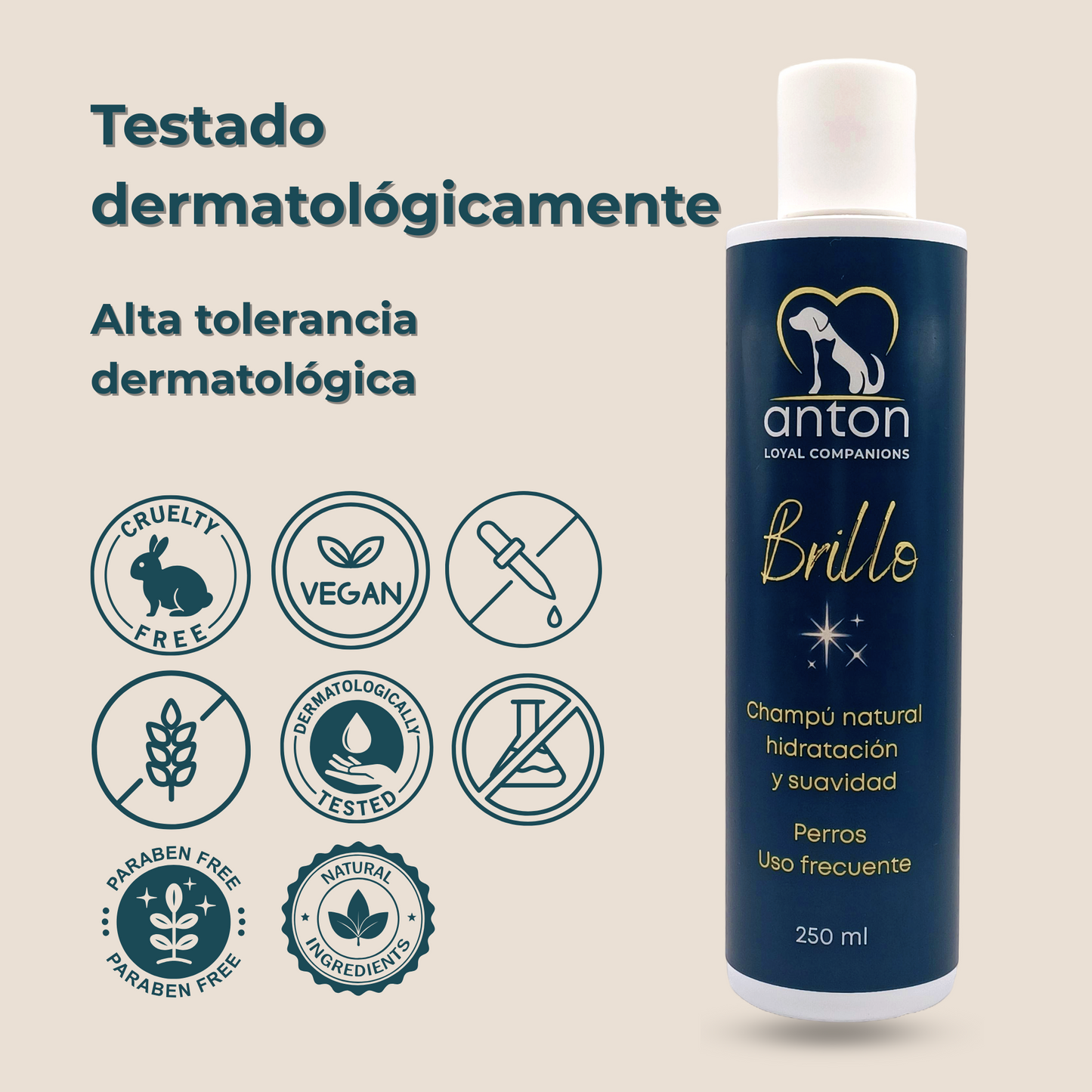 Champú natural para el cuidado del pelaje de perros – 250 ml_5