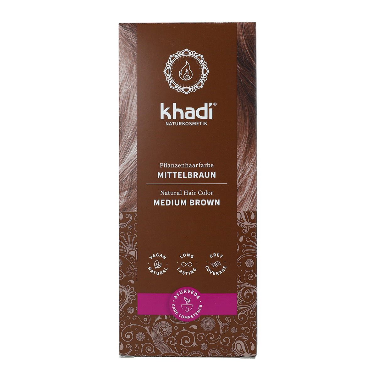 Corante natural Khadi castanho médio 100 g