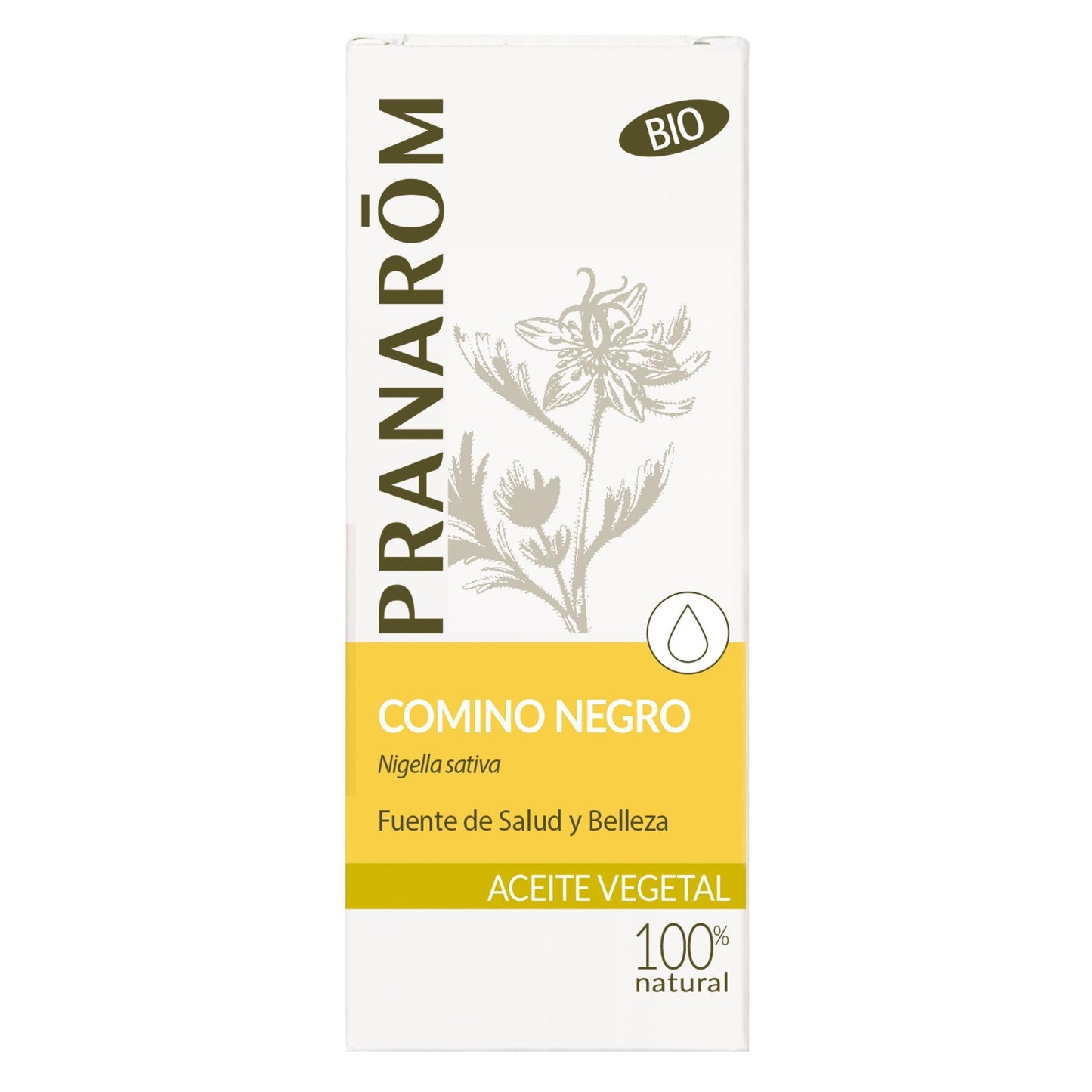 Óleo Vegetal de Cominho Preto Biológico Pranaróm 50ml 50 ml