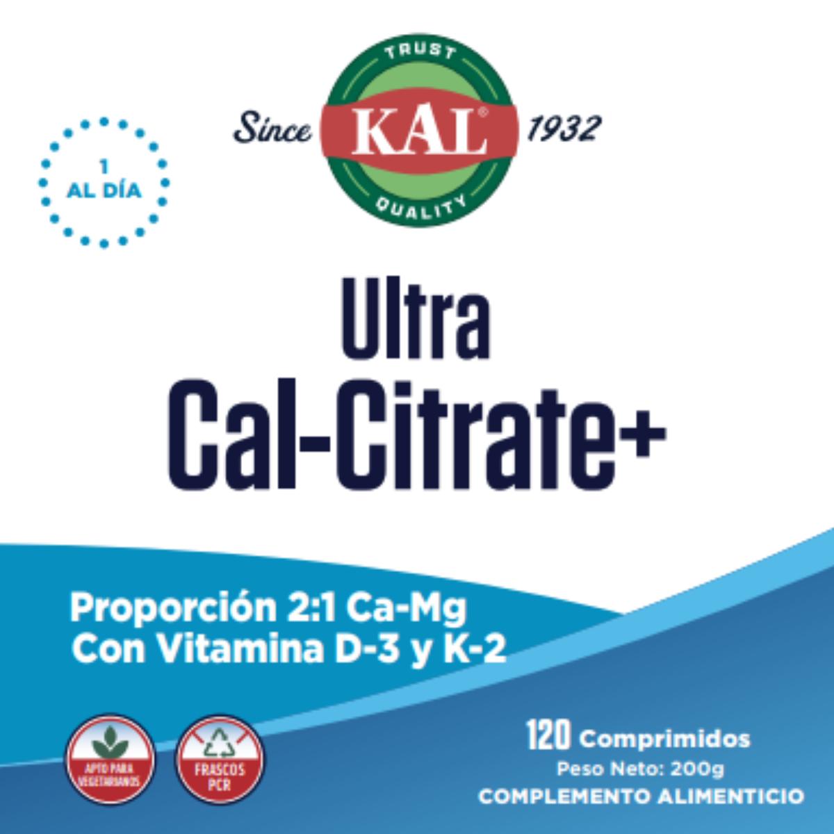 Ultra Cal Citrato Kal 120 comprimidos