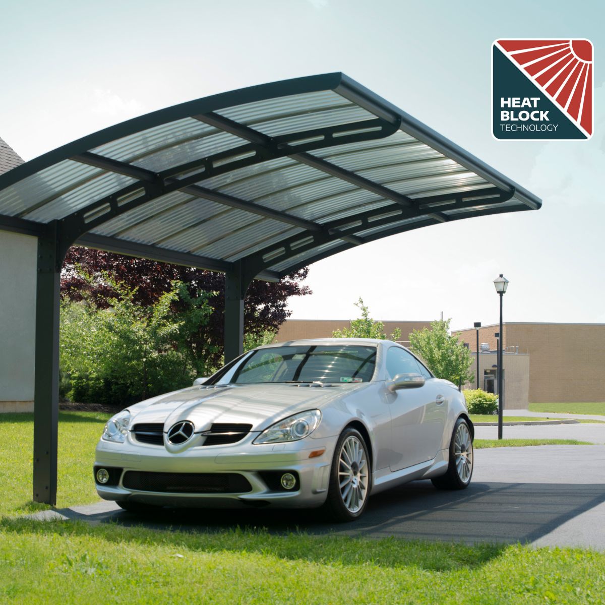 Cobertura para garagem em alumínio Arizona Wave 3 x 5 m