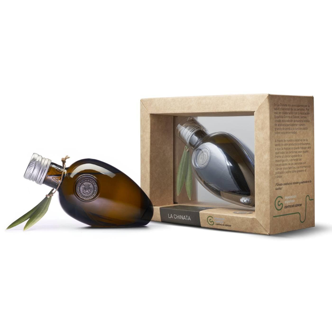 Garrafa de vidro de azeitona solidária AOVE La Chinata 250ml