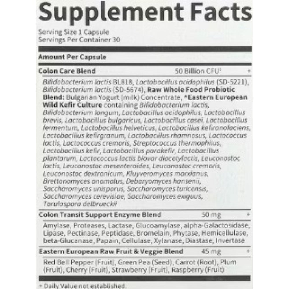 Raw Probiotics Colon Care 30 Caps_1