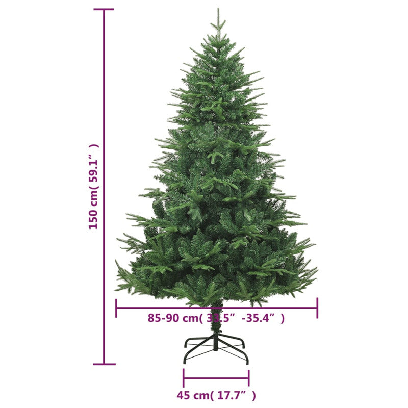 Vidaxl Árbol De Navidad Artificial Verde 150 Cm Pvc Y Pe_5